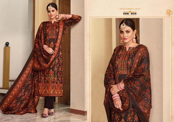  Radhe Fab Kashmir Ki Kali Vol 8 Pashmina Dress Material Collection